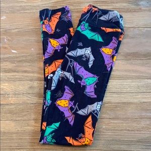 Girls LuLaRoe Halloween Bat Leggings